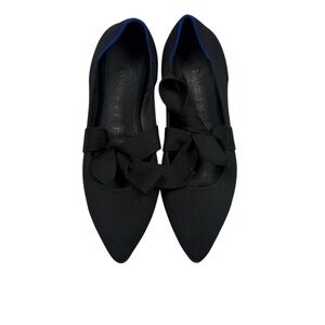 Rothy's Black Flats with Bow Accent
